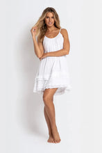 Load image into Gallery viewer, Sunseeker Resort Ruffle Beach Dress - White
