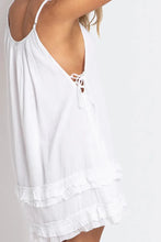 Load image into Gallery viewer, Sunseeker Resort Ruffle Beach Dress - White
