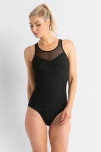Load image into Gallery viewer, Poolproof Barbados Cross One Piece Mastectomy Friendly Swimsuit - Chlorine Resistant (Black)
