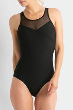 Load image into Gallery viewer, Poolproof Barbados Cross One Piece Mastectomy Friendly Swimsuit - Chlorine Resistant (Black)
