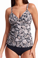Load image into Gallery viewer, Sunseeker Priya Twist Front Tankini Top - Black
