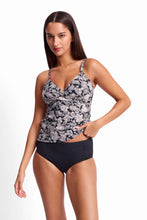 Load image into Gallery viewer, Sunseeker Priya Twist Front Tankini Top - Black
