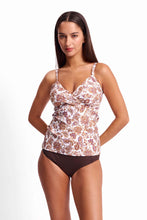 Load image into Gallery viewer, Sunseeker Priya Twist Front Tankini Top - Coco

