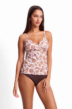 Load image into Gallery viewer, Sunseeker Priya Twist Front Tankini Top - Coco

