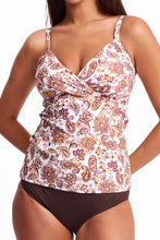 Load image into Gallery viewer, Sunseeker Priya Twist Front Tankini Top - Coco
