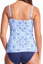 Load image into Gallery viewer, Sunseeker Classic Singlet Tankini Top -Blue
