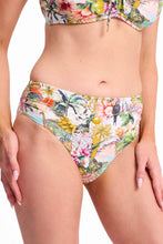 Load image into Gallery viewer, Sunseeker White Lotus Ruched Mid Rise Pant - White
