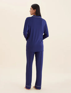 Papinelle Kate Modal Soft Full Length PJ Set (Navy)
