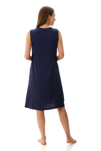 Givoni 6LE70 Sleeveless Short Nightie (Navy)