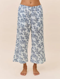 Papinelle Nostalgia Crop Pyjama Pant (White)