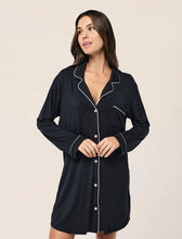 Load image into Gallery viewer, Papinelle Kate Modal Soft Nightshirt (Black)
