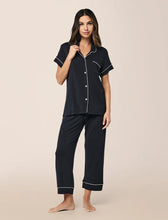 Load image into Gallery viewer, Papinelle Kate Modal Soft Crop PJ (Black)
