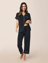Load image into Gallery viewer, Papinelle Kate Modal Soft Crop PJ (Black)
