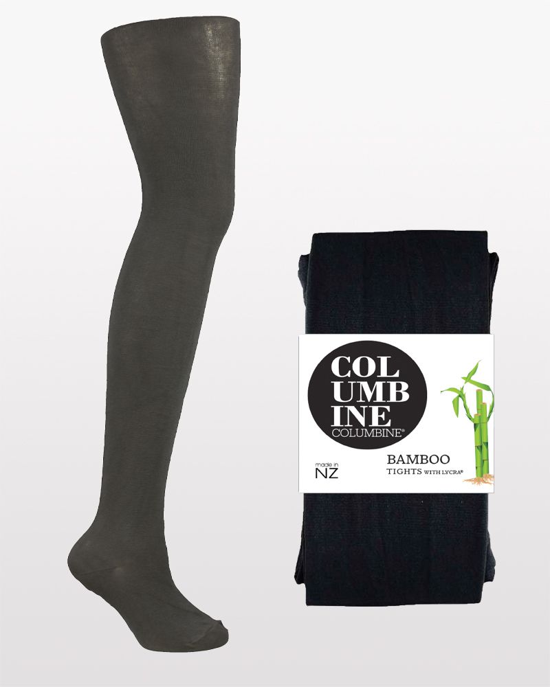 Columbine Bamboo Viscose Tights  - Black