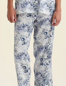 Papinelle Toile De Jouy Crop PJ Set (French Blue)