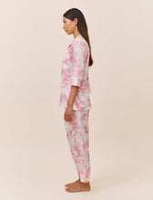 Load image into Gallery viewer, Papinelle Toile De Jouy Crop PJ Set (Pink Lemonade)
