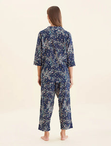 Papinelle Cheri Blossom Crop PJ Set (Navy)