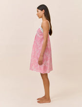 Load image into Gallery viewer, Papinelle Cheri Blossom Lace Front Midi Nightie (Pink Lemonade)
