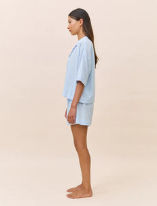 Papinelle Sabrina Stripe Boxer PJ Set (Blue Bell)