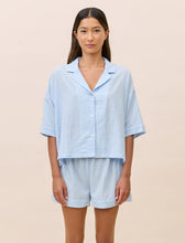 Load image into Gallery viewer, Papinelle Sabrina Stripe Boxer PJ Set (Blue Bell)
