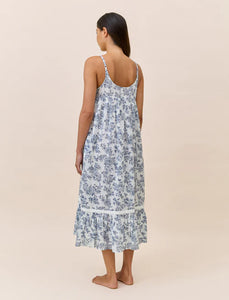 Papinelle Nostalgia Strappy Lace Trim Nightie (White)