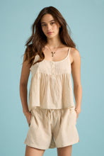 Load image into Gallery viewer, Papinelle Karen Walker Seersucker stripe Cami Boxer PJ Set (Pepper/Cream)
