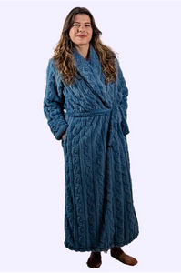 Essence Plush Robe wrap around - Denim 665RS