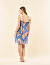 Load image into Gallery viewer, Papinelle Iona Lace Front Midi Nightie - Victoria Blue
