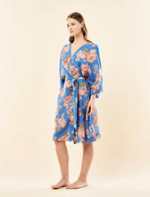 Load image into Gallery viewer, Papinelle Iona Midi Kimono Robe - Victoria Blue

