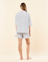 Load image into Gallery viewer, Papinelle x Karen walker Seersucker Stripe Boxer PJ Set - Sky Blue
