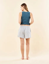 Load image into Gallery viewer, Papinelle X Karen Walker Shelf Bra Tank - Teal
