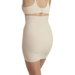 Cupid High Waist Half SHAPEWEAR Slip  - Warm Beige and Black