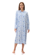 Load image into Gallery viewer, Givoni 7LK91M - Mira long collared nightie (Blue)
