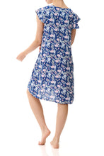 Load image into Gallery viewer, Givoni Short Nightie flutter sleeve.  2AF26P Phillipa
