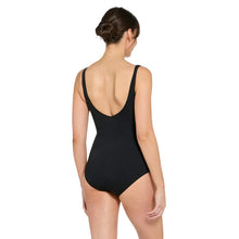 Load image into Gallery viewer, Zoggs Mystic Chlorine resistant  Wrap Front Swimsuit (Black)
