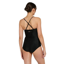 Load image into Gallery viewer, Zoggs Ruched bandeau Chlorine resistant Swimsuit(Moonstone)
