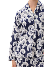 Load image into Gallery viewer, Florence Broadhurst 3FL96J Brushed Cotton Japanese Floral Pyjama Set (Navy)
