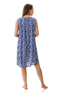 Givoni 6AF30M Maria Sleeveless Short Nightie (Navy)
