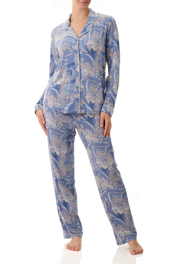 Givoni 3LG41D Dana Long Modal Pyjama Set (Blueberry)