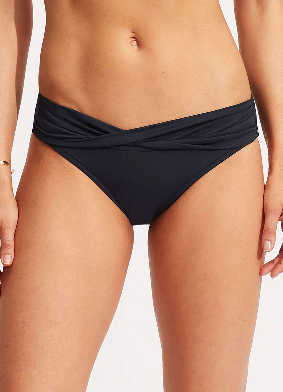 Seafolly Twist Band Hipster Pant - (True Navy)