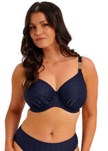 Load image into Gallery viewer, Fantasie Azores Uw Gathered Full Cup Bikini Top (Midnight)
