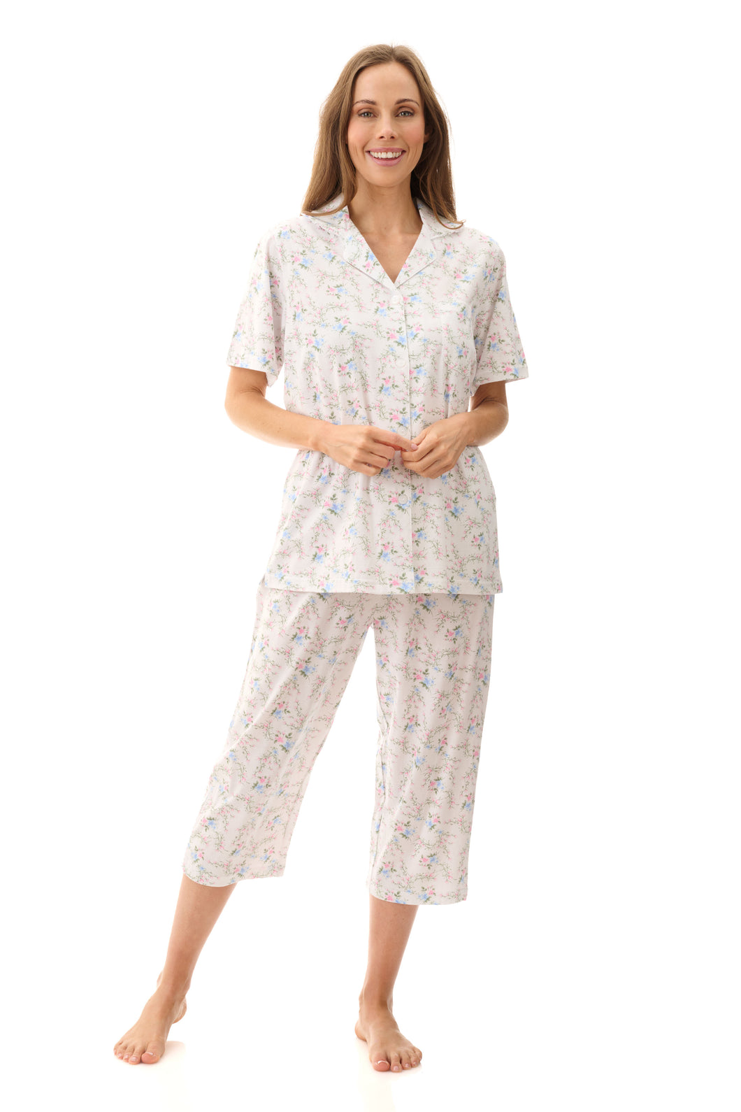 Givoni 4LP32U Capri pyjama Set (Pink/Blue Floral)