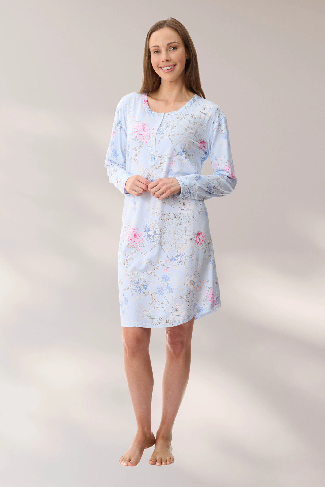 Givoni 5LB14L Larissa Short Nightie (Blue)
