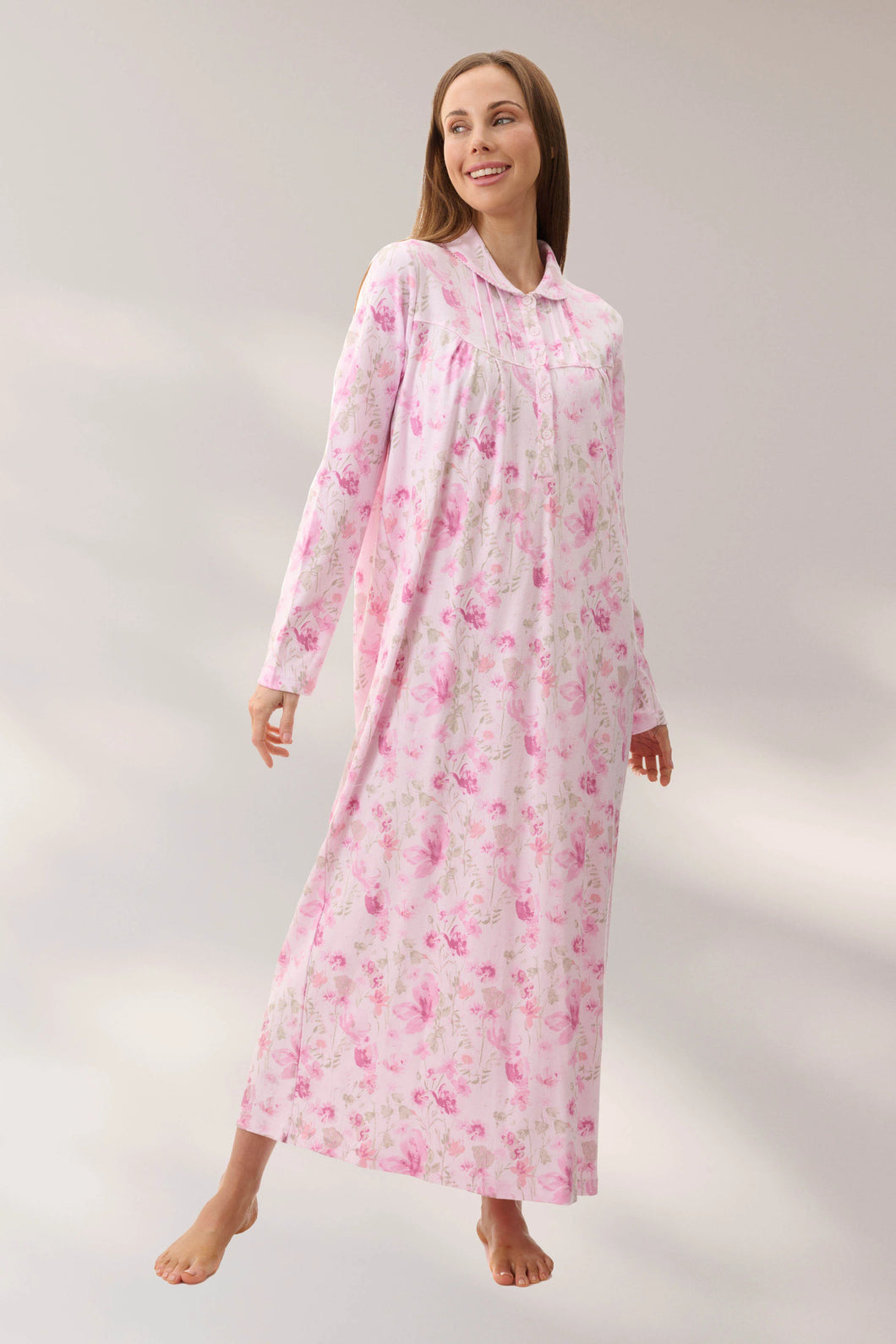 Givoni 5LK91L Leah Long Length Nightie (Pink)