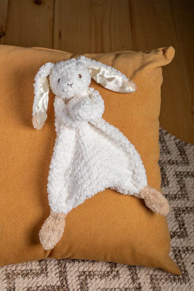 Mary Meyer Oatmeal Bunny Lovey Blanket (Warm White)