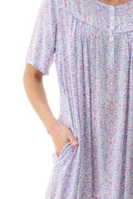 Load image into Gallery viewer, Givoni Pearl 6AF21P Short Sleeve Nightie (Pink Floral)
