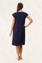 Load image into Gallery viewer, Givoni 6LE67  Short Sleeve Short Nightie (Navy)

