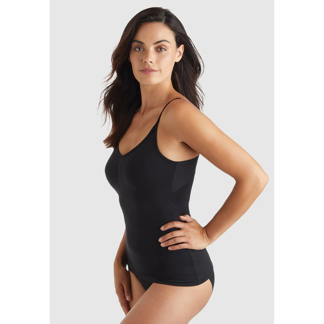 Naomi & Nicole Bra Camisole Shapewear  BLACK , NUDE