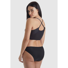 Load image into Gallery viewer, Naomi &amp; Nicole Cropped Cami  Wire Free Bra-   Black and Warm Beige
