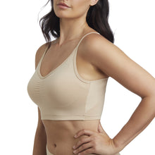 Load image into Gallery viewer, Naomi &amp; Nicole Cropped Cami  Wire Free Bra-   Black and Warm Beige
